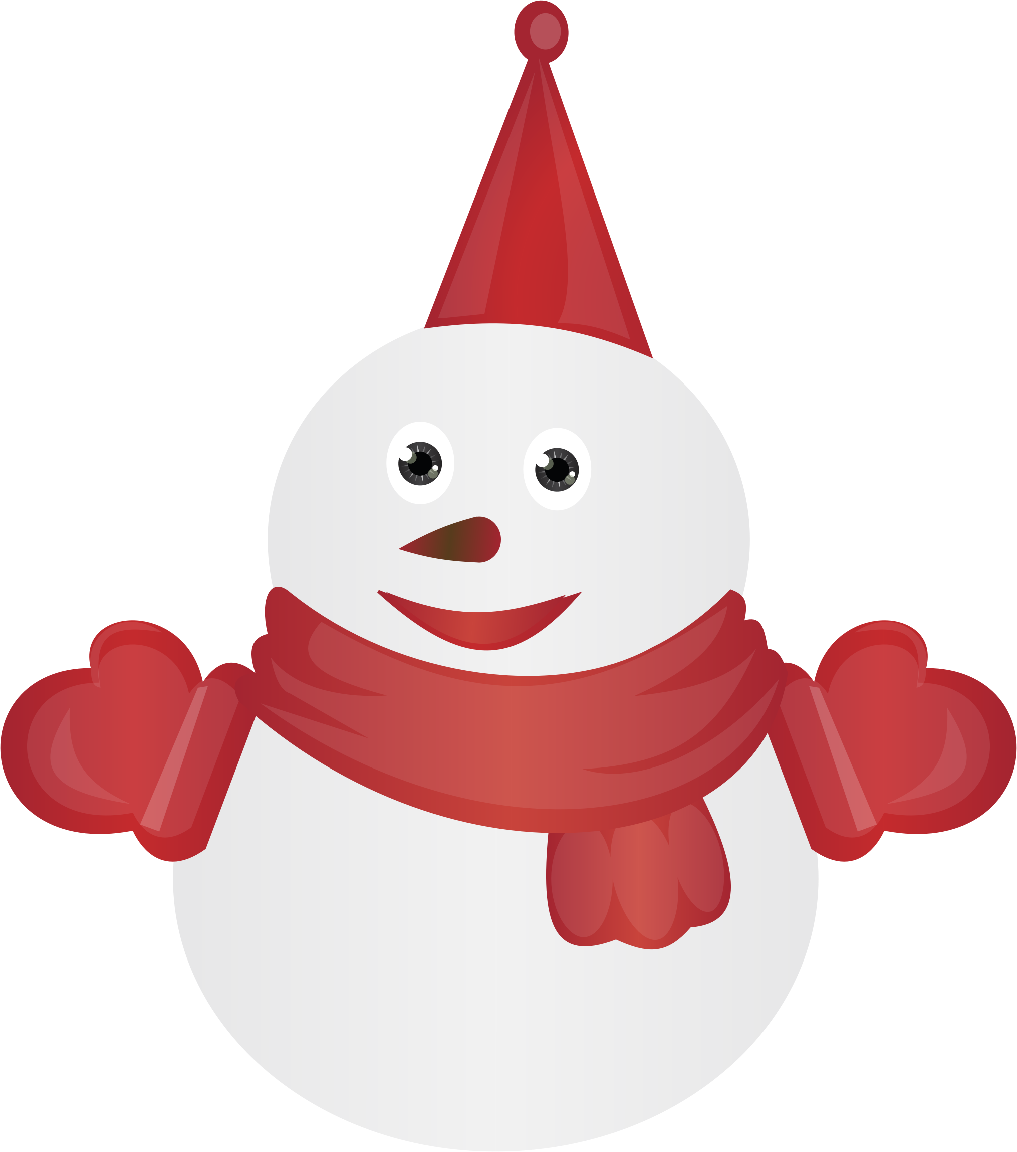 This Free Icons Png Design Of Warmly Dressed Snowman (2030x2298), Png Download