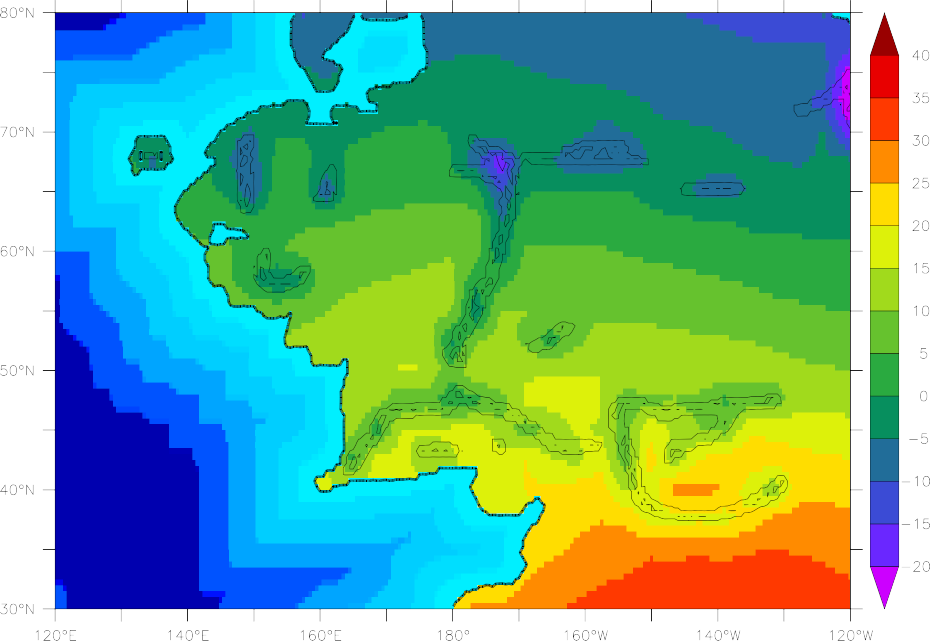 Annual Avg Temperature Contour Model Middle Earth - Middle-earth (930x641), Png Download