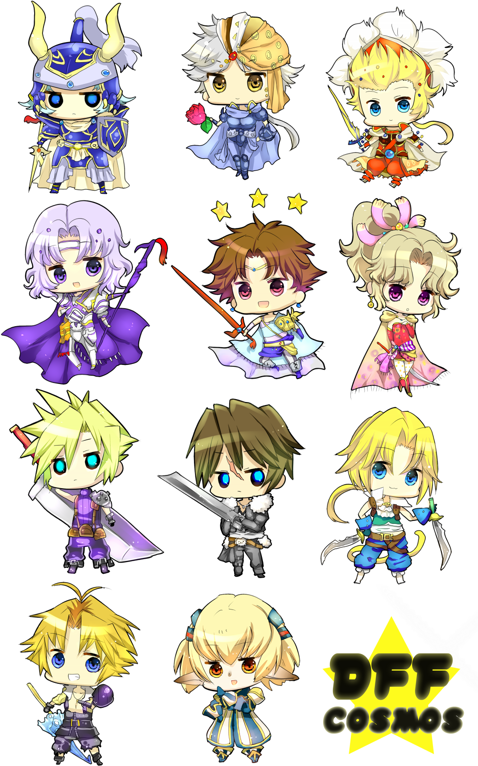 Resized To 85% Of Original - Dissidia Final Fantasy (1000x1590), Png Download