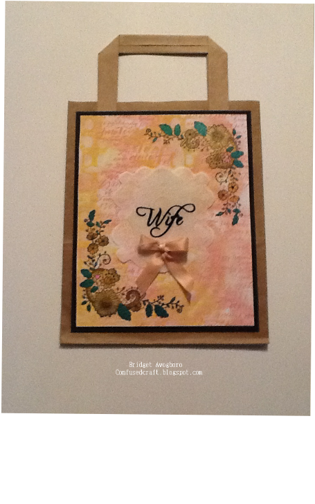 I Used One Of The Lace Border Stamps On This Bag - Picture Frame (794x1123), Png Download