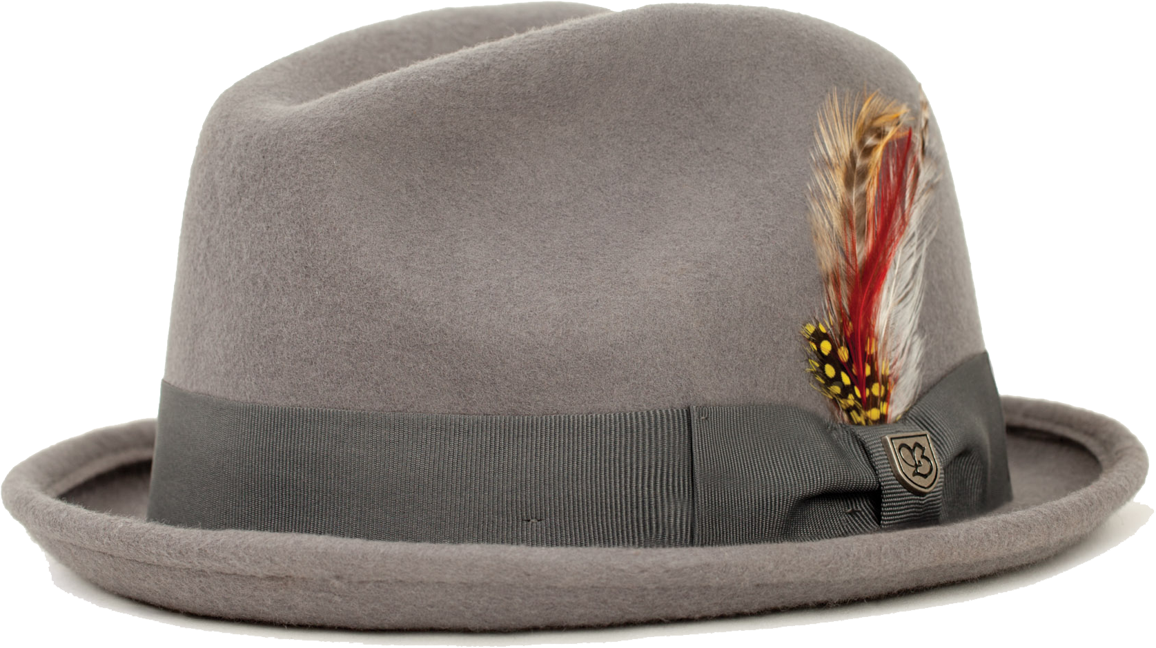 Gain Fedora Grey - Men's Brixton Gain Fedora (2000x1333), Png Download