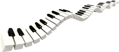 Piano Png Images Transparent Free Download - Piano Keys (500x281), Png Download
