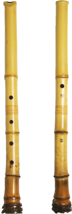 Bamboo Musical Instruments - Shakuhachi Flute (250x742), Png Download