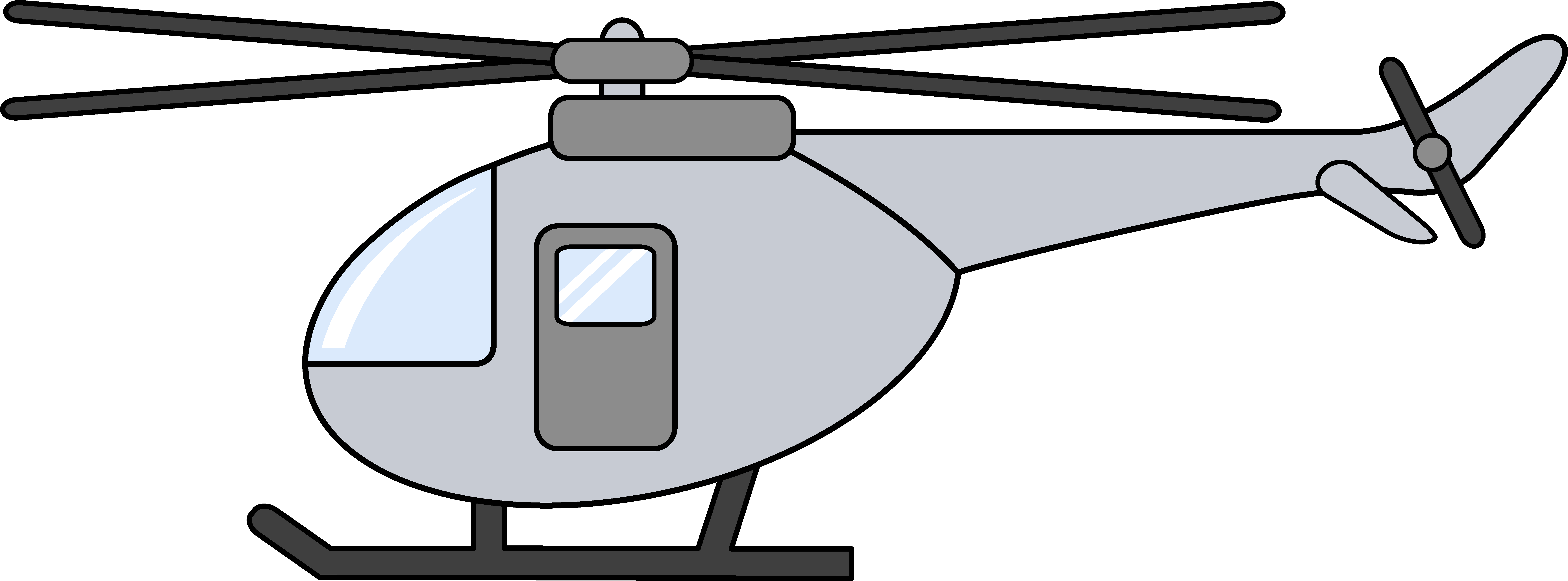 Png Black And White Free On Dumielauxepices Net - Helicopter Clipart (8687x3218), Png Download