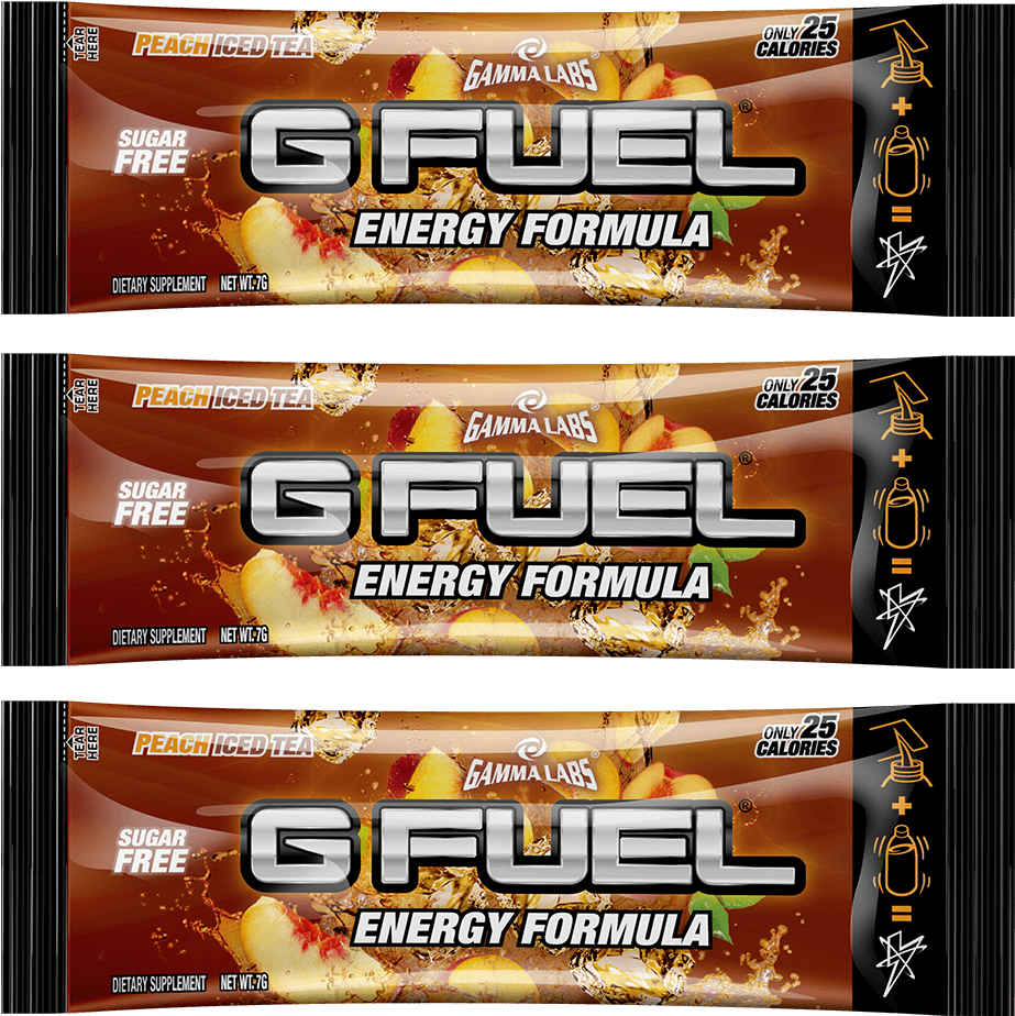 Peach Iced Tea 3 Pack - Gamma Labs G Fuel Blue Ice Stick Pack Box (20 Servings) (1024x1024), Png Download