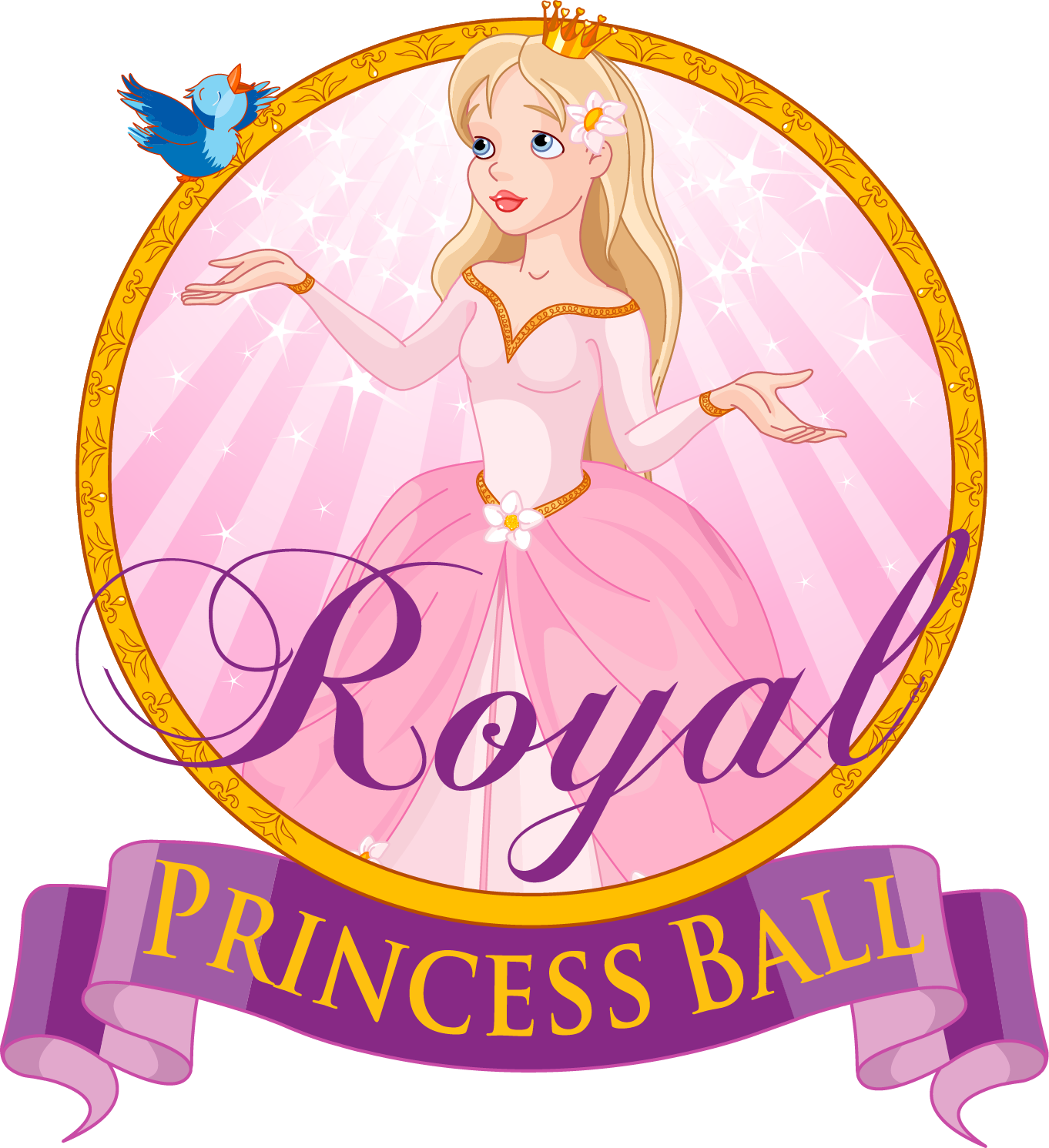 Royal Princess Ball-logo - Hillary Rocks-cho Red 300 Sticker (1362x1491), Png Download