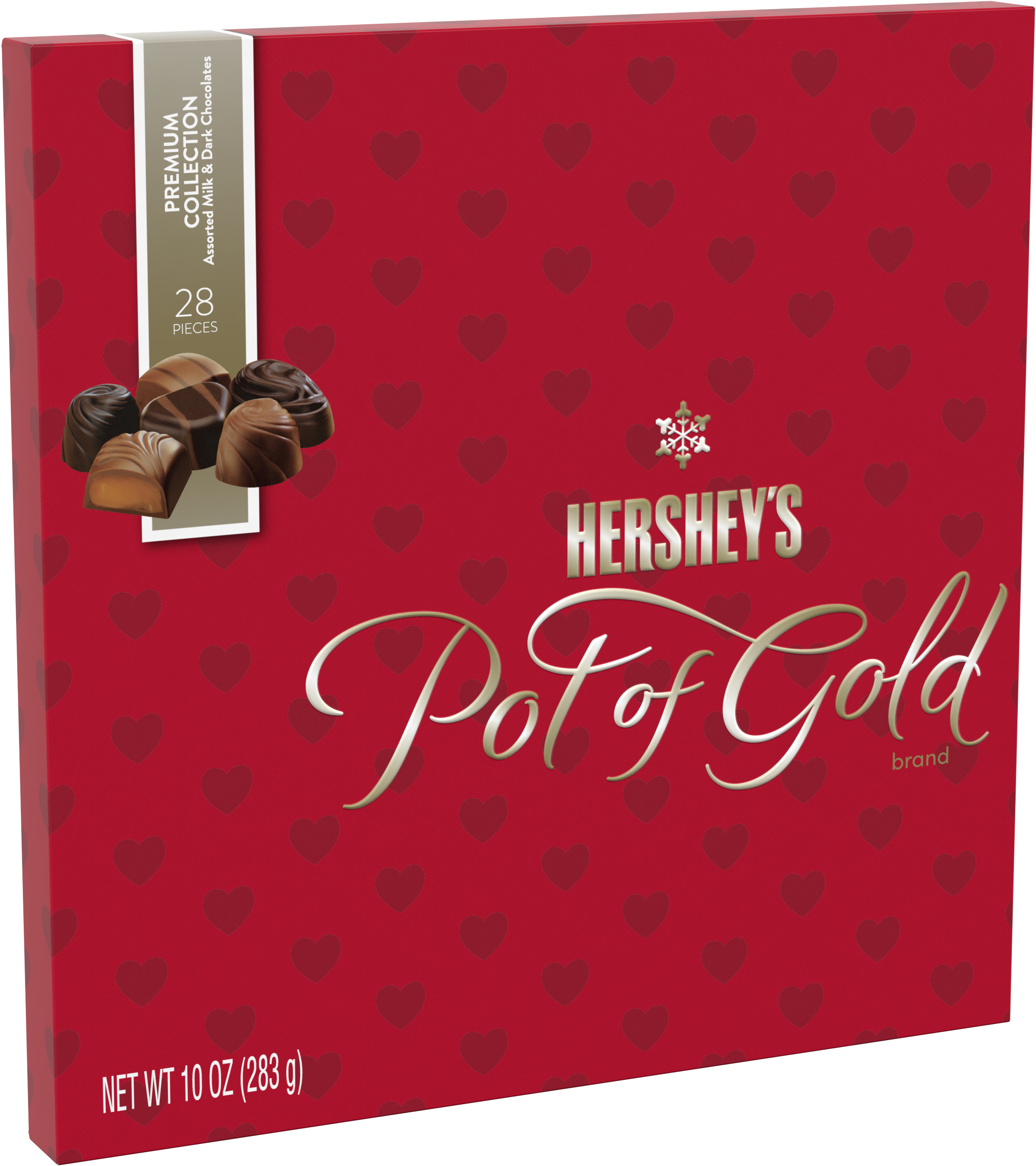 Hershey's Pot Of Gold, Premium Chocolate Collection - Hershey's Pot Of Gold Valentine's Pecan Caramel Clusters, (3000x3000), Png Download