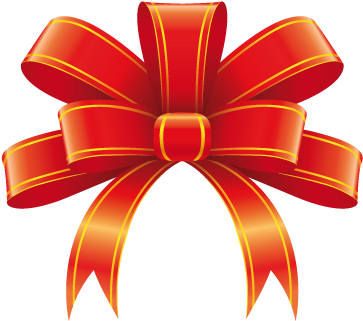 Christmas Ribbon Business Sticker - Nylabone Dental Kit For Dogs Pet Oral Care Supplies (374x349), Png Download