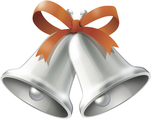 Horseshoe Clipart Wedding - Wedding Bells Png (500x400), Png Download
