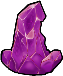 Purple Crystal (390x371), Png Download
