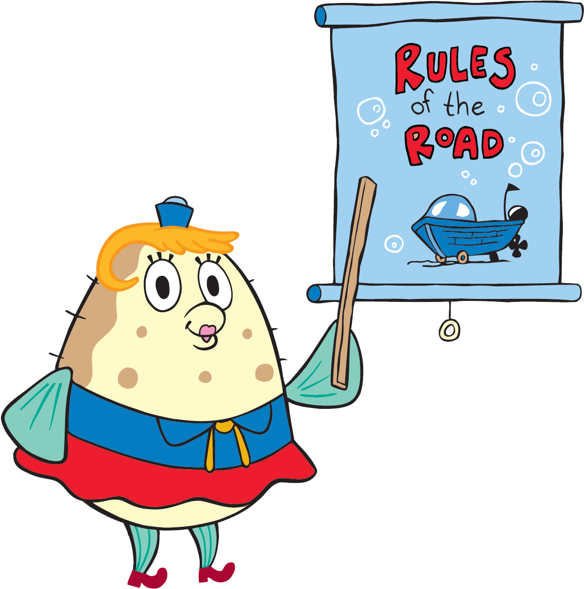 Character Clipart Spongebob - Mrs Puff Teaching (1284x1285), Png Download