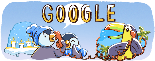 Holidays 2017 - December Global Festivities Google (550x220), Png Download