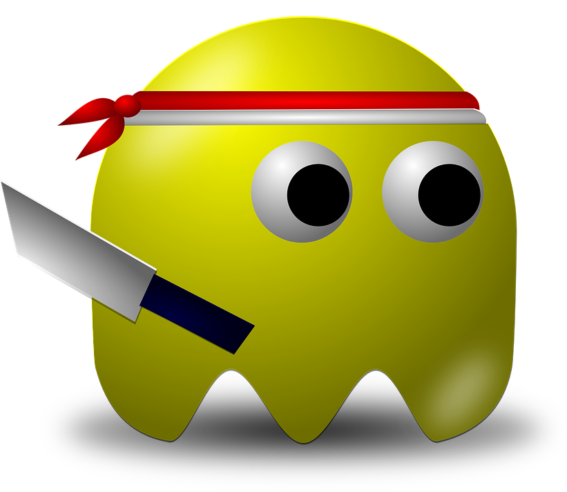 Indonesian, Warrior, Pacman, Pac-man, Cartoon - Pac Man Warrior (828x720), Png Download