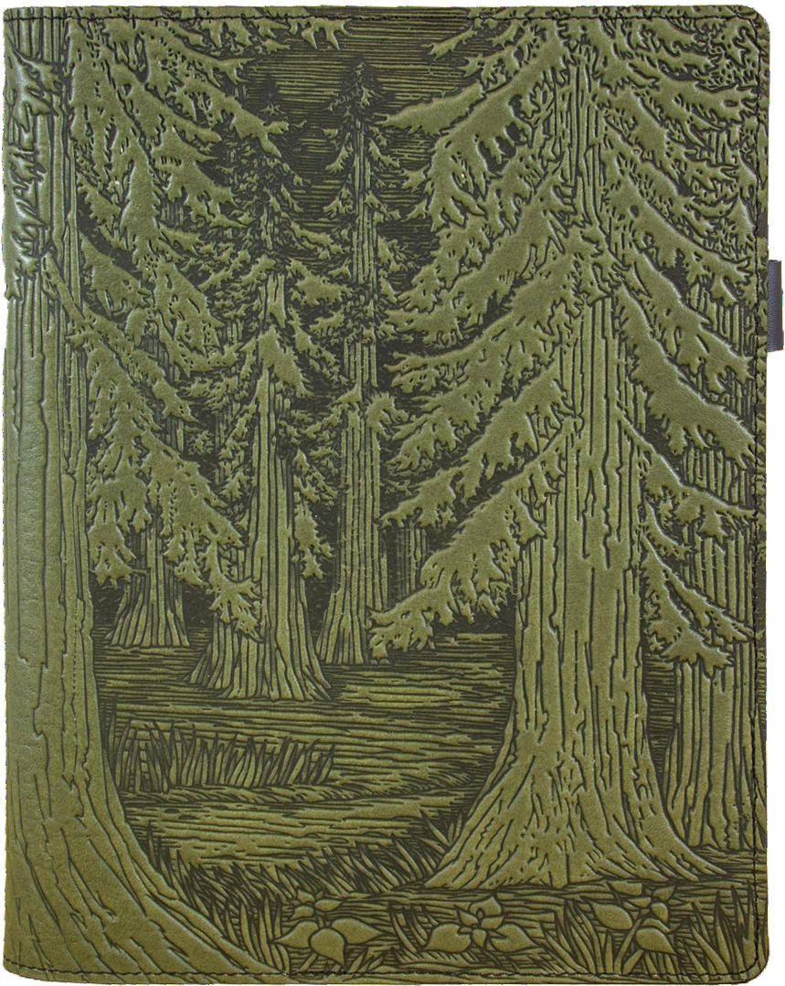 Leather Composition Notebook Cover - Forest Leather Composition Notebook (1000x1214), Png Download