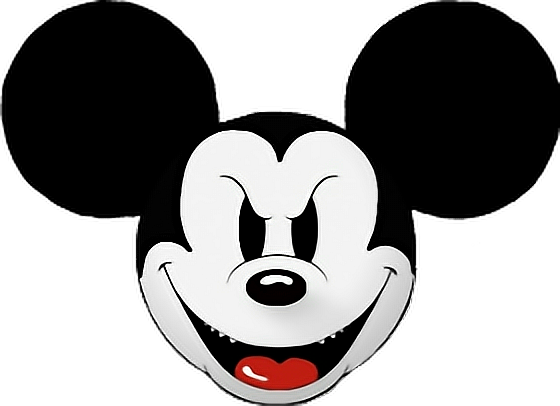 Mickey Mouse Png Head Clipart Royalty Free Stock - Evil Mickey Mouse Png (560x406), Png Download
