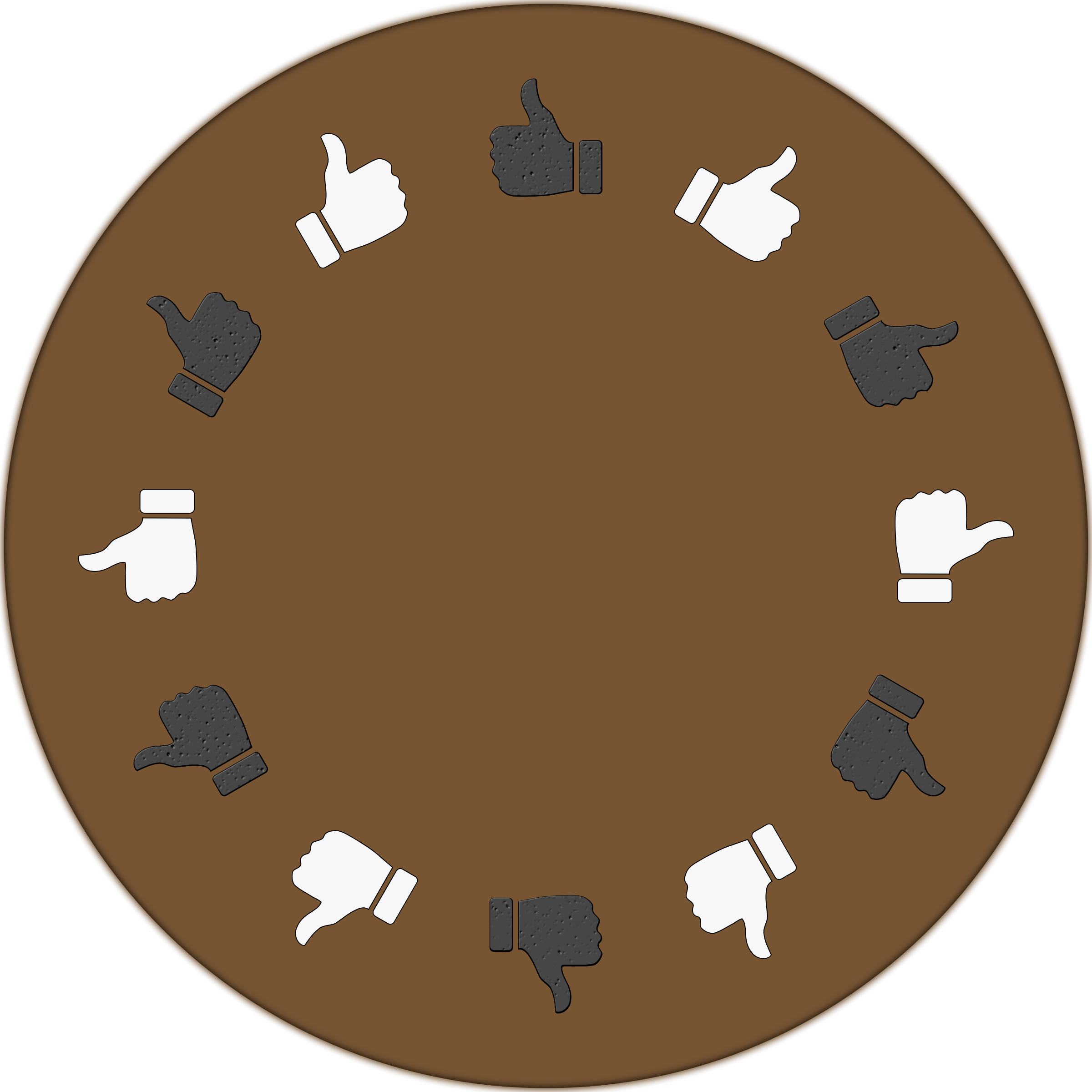 This Free Icons Png Design Of Round Table Vote (2400x2400), Png Download