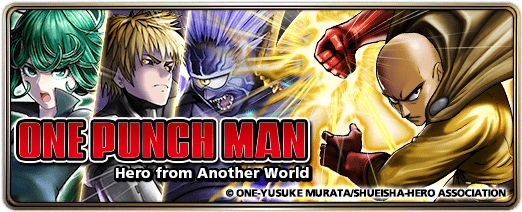 One-punch Man Comes To Grand Summoners - Tyo:4507 (550x240), Png Download