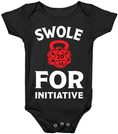 Swole For Initiative D20 Baby Onesy - Infant Bodysuit (484x484), Png Download