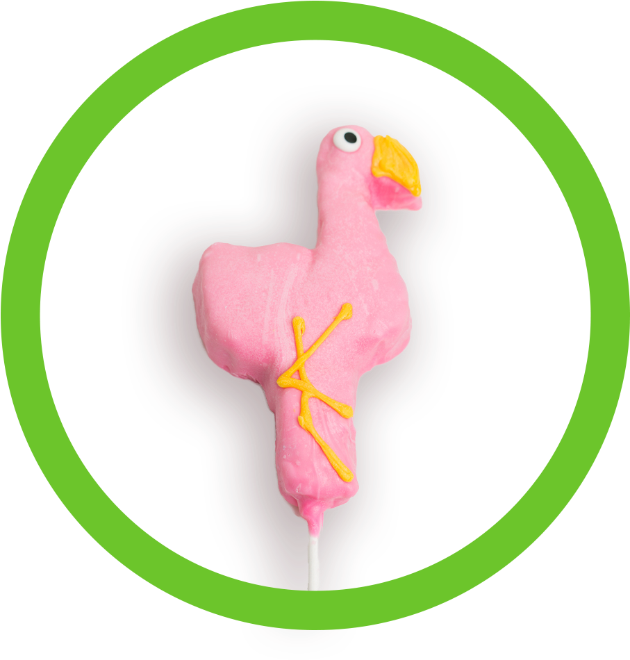 Flamingo Crispy Circle (1000x1000), Png Download