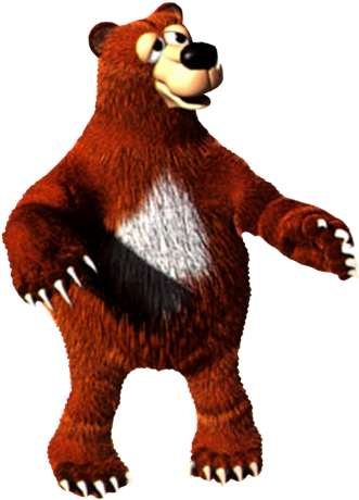 Blunder Or Bear - Brothers Bear Donkey Kong Country 3 (355x479), Png Download