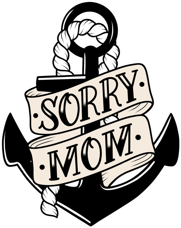 Mom Tattoo Png - Sorry Mom - Tattoo Lotion 100 Ml /skincare /100 (631x800), Png Download
