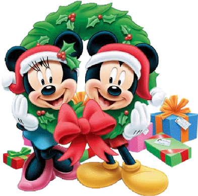 Disney Christmas Cartoon Characters 9 Christmas - Mickey Mouse Christmas Png (400x400), Png Download