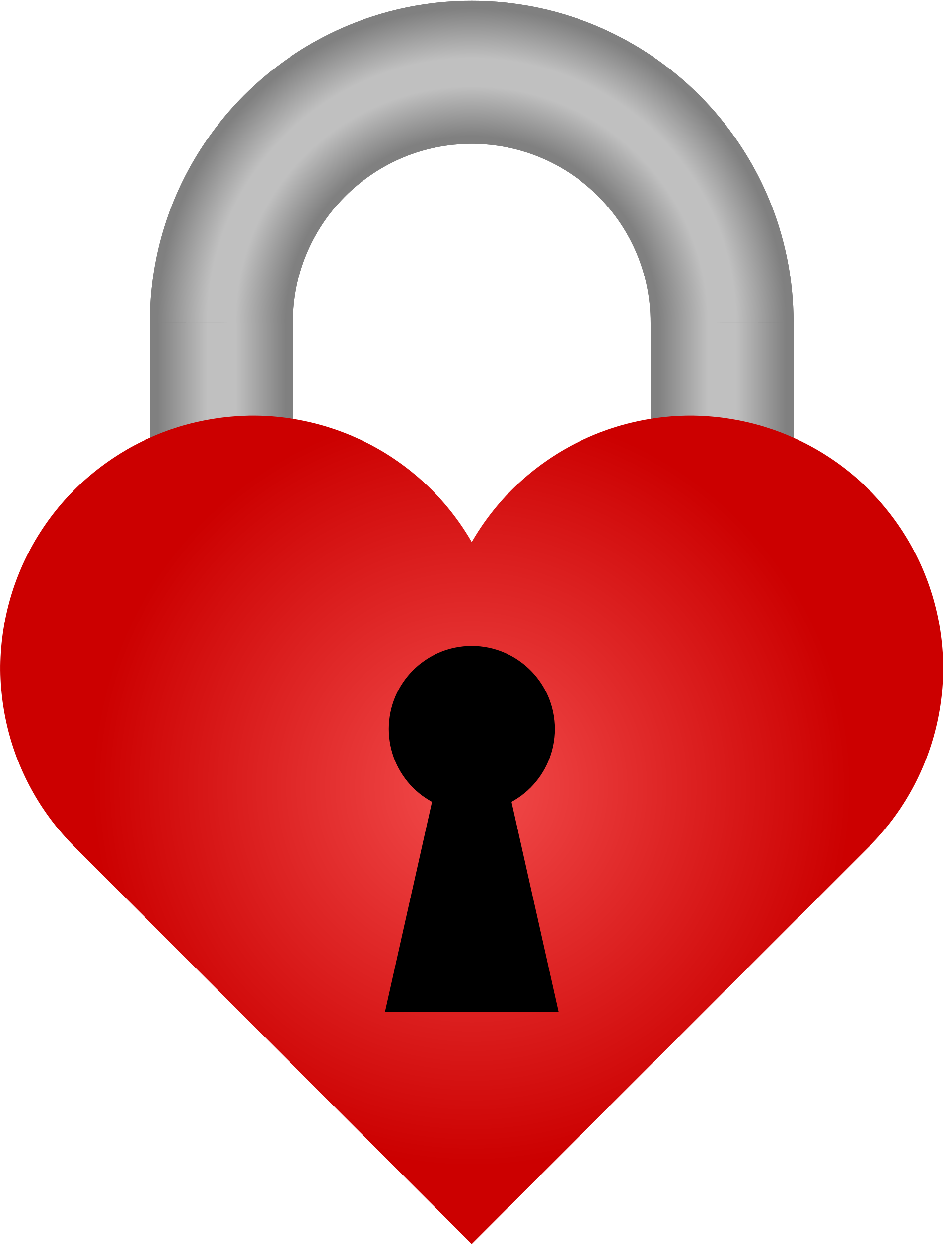 Graphic Free Heart Shaped Clipart - Heart With Lock Png - Free ...