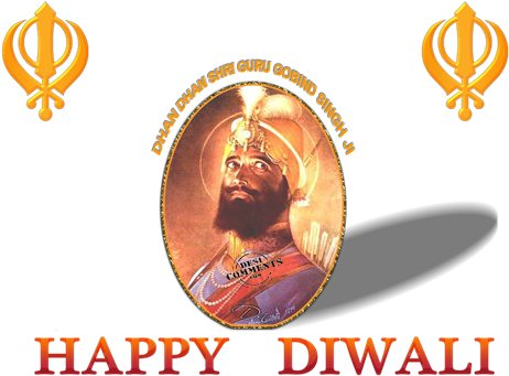 Happy Diwali - Sikh Symbol (500x375), Png Download