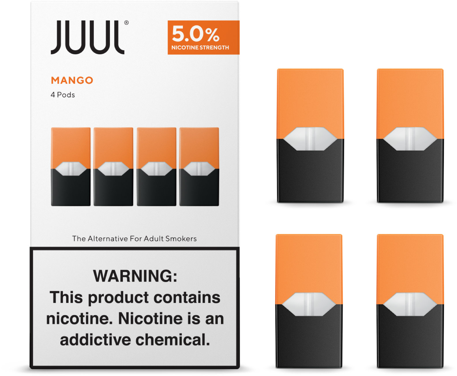 Juul Mango Pods Pack Of Nicotine Strength Free Shipping - Juul Pods 3 Nicotine (1920x1440), Png Download