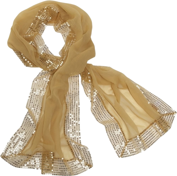 Gold Net Shawl (600x599), Png Download