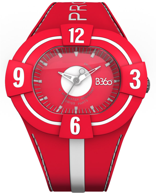 B Proud-red White Watch - Proud Watches (800x800), Png Download