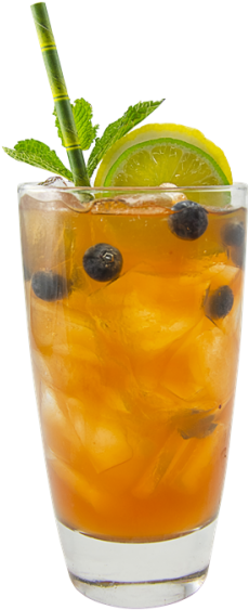 Blueberry Mint Ice Tea (467x622), Png Download