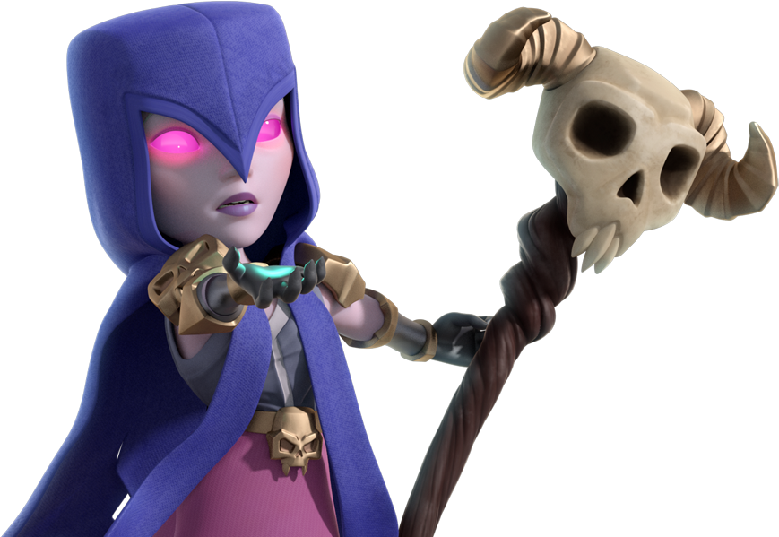 Bruja Clash Royale Png - Ведьма Из Клеш Рояль (1140x598), Png Download