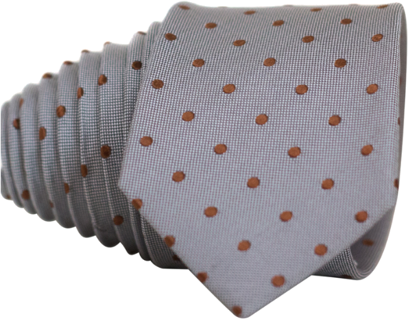 Classic Grey And Red Dot Necktie - Men's Nice. Modern Menswear Men's Assorted Silk (600x600), Png Download