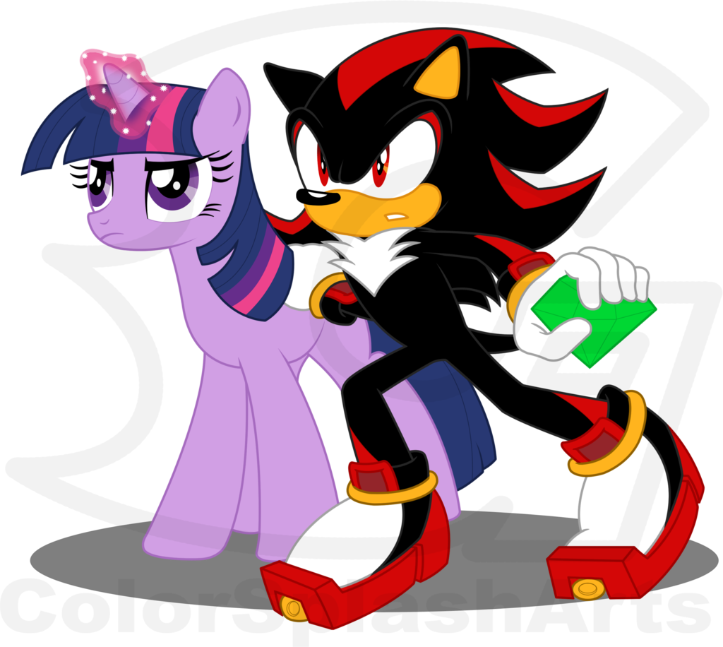 Emerald Clipart Sonic The Hedgehog - Shadow The Hedgehog With Chaos Emerald (1024x916), Png Download