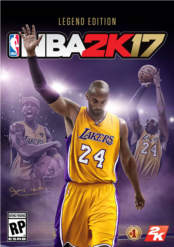 Kobe Bryant's Nba 2k17 Legend Edition Cover - Nba 2k17 Legend Edition Cover (500x330), Png Download