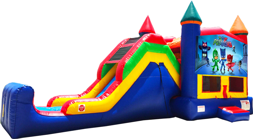 Austin Bounce House Rentals - Pj Mask Bounce House (864x792), Png Download