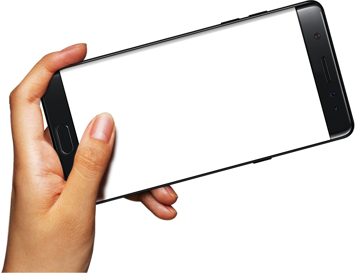 Clip Freeuse Samsung Galaxy Note S Android Hand Handheld - Hand Mobile Frame Png (1210x931), Png Download