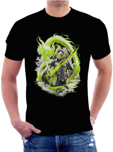 Genji - Mens Gorillaz Demon Days T Shirt (500x500), Png Download