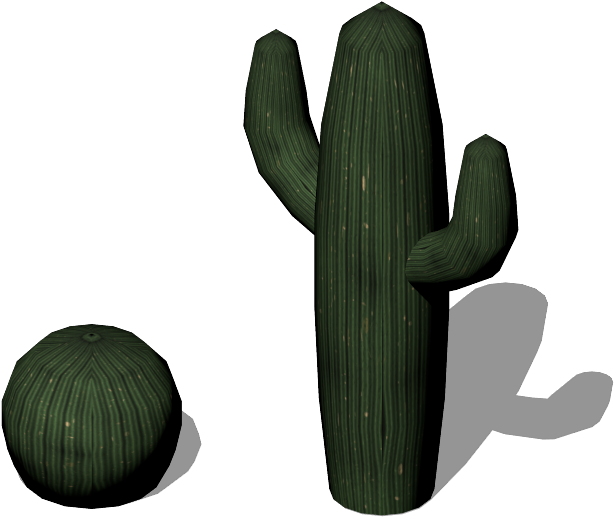 Preview - Cactus Isometric (800x800), Png Download