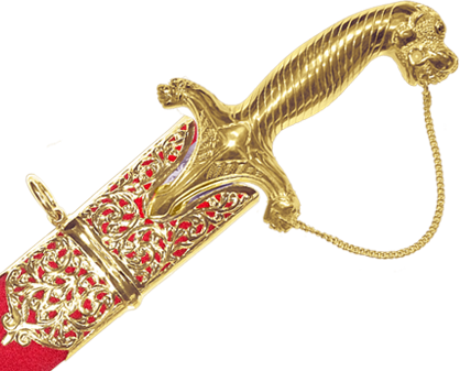 Our First Design In The Indian Wedding Swords Collection - Indian Sword Online (418x337), Png Download