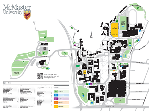 Mcmaster Campus Map - Mcmaster University (567x425), Png Download
