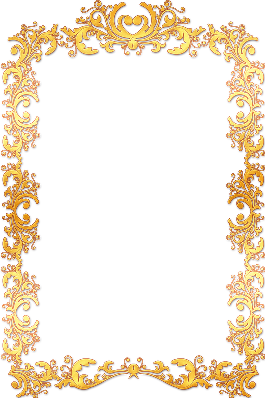 Frame Border Vintage Frame Border Gold Frame Border - Modern Vintage Vintage Border (533x800), Png Download