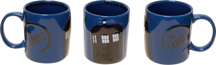 Tardis - Dr Who Mug Tardis (700x213), Png Download