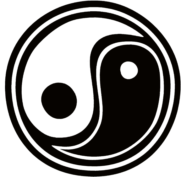 Vinyl Cutout Sticker - Yin Yang Vinyl Cutout Sticker Decal (600x590), Png Download