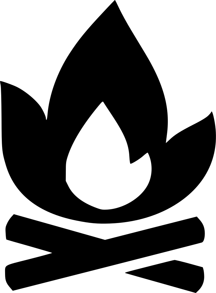Camp Campfire Fire Hunting Forest Comments - Camp Fire Svg (722x980), Png Download
