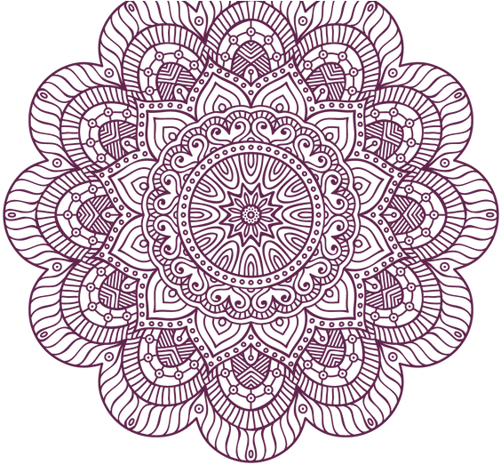 Home Page - Hand Drawn Mandala (572x527), Png Download