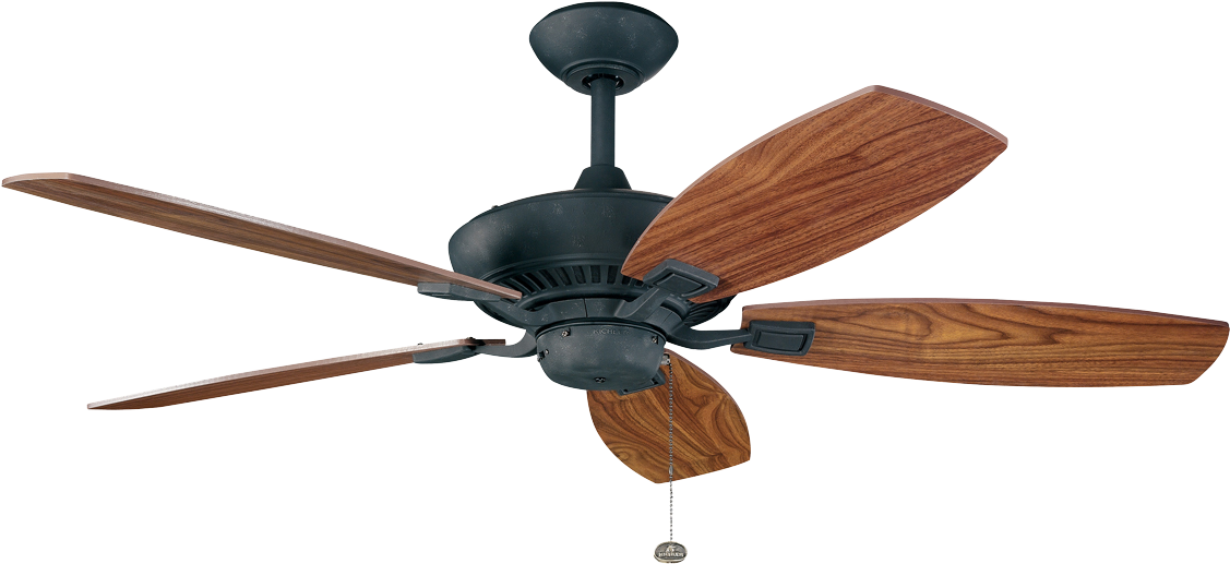 Kichler Lighting 300117dbk Canfield 52-inch Ceiling (1200x715), Png Download