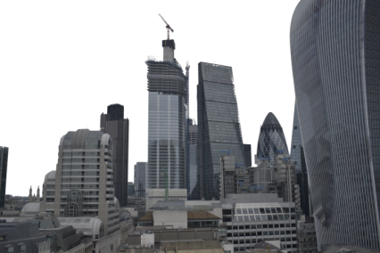 London City Skyline - City Of London (426x284), Png Download