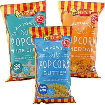 Ricos » Brands » Ricos » Popcorn - Ricos Popcorn (424x424), Png Download